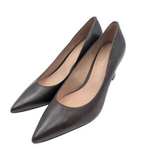 Cole Haan Mylah Heel Pump Women's Pointed Toe Leather Dark Brown Size US9.5 EU40